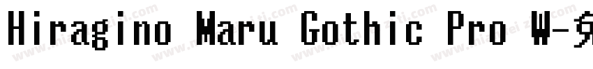 Hiragino Maru Gothic Pro W字体转换